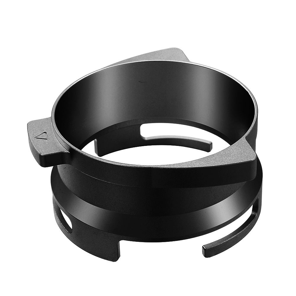 Black 54mm twist-lock dosing funnel for compatible Breville portafilters