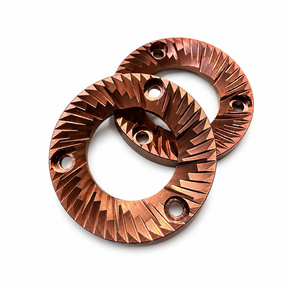 54mm Red titanium burrs for the DF54 Coffee Grinder - Grind Logic