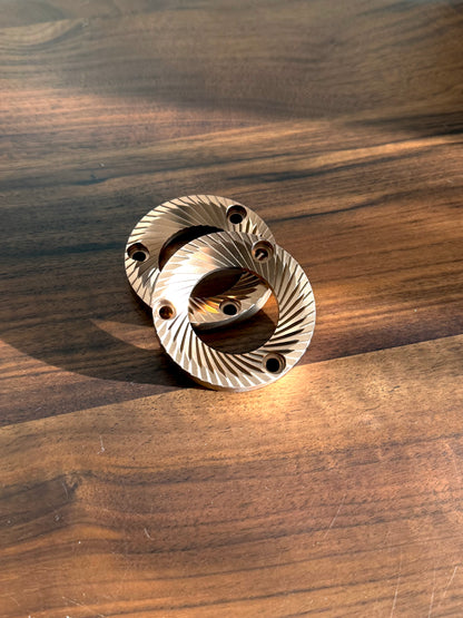 54mm red titanium coated brew burrs - DF54 - Grind Logic