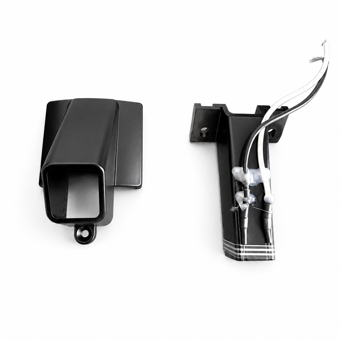 Replacement V4 Exit chute for the DF54 Coffee Grinder in black