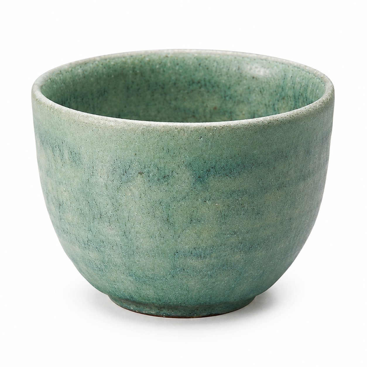 Hechimon Shigaraki cup - Black Celadon, 200ml upright