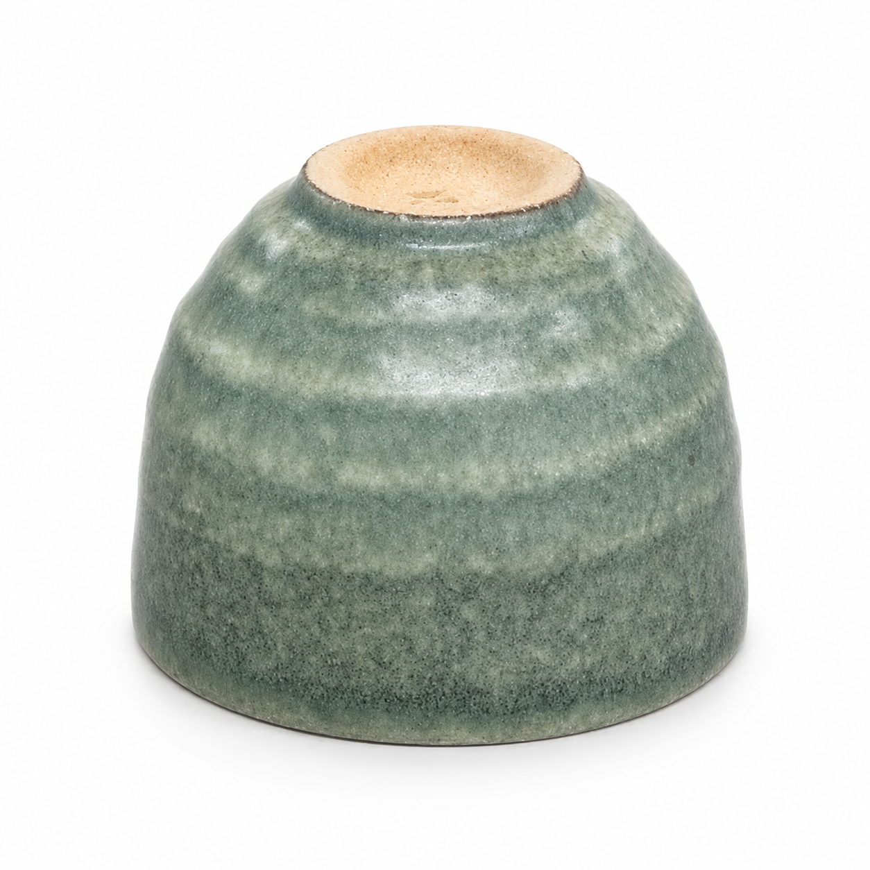 Hechimon shigaraki cup - black celadon 200ml upside down