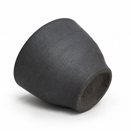 Hechimon shigaraki cup - side view - kiln black 200ml