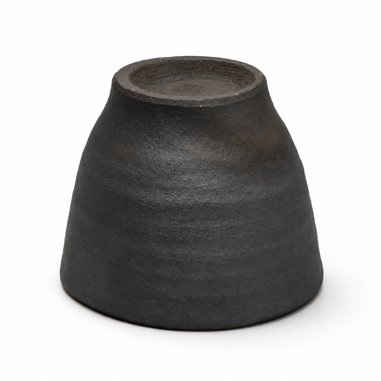 Hechimon shigaraki cup - upsidedown - kiln black 200ml