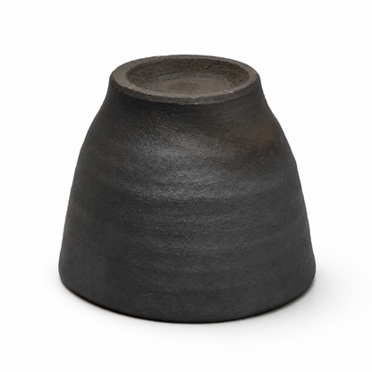 Hechimon shigaraki cup - upsidedown - kiln black 200ml