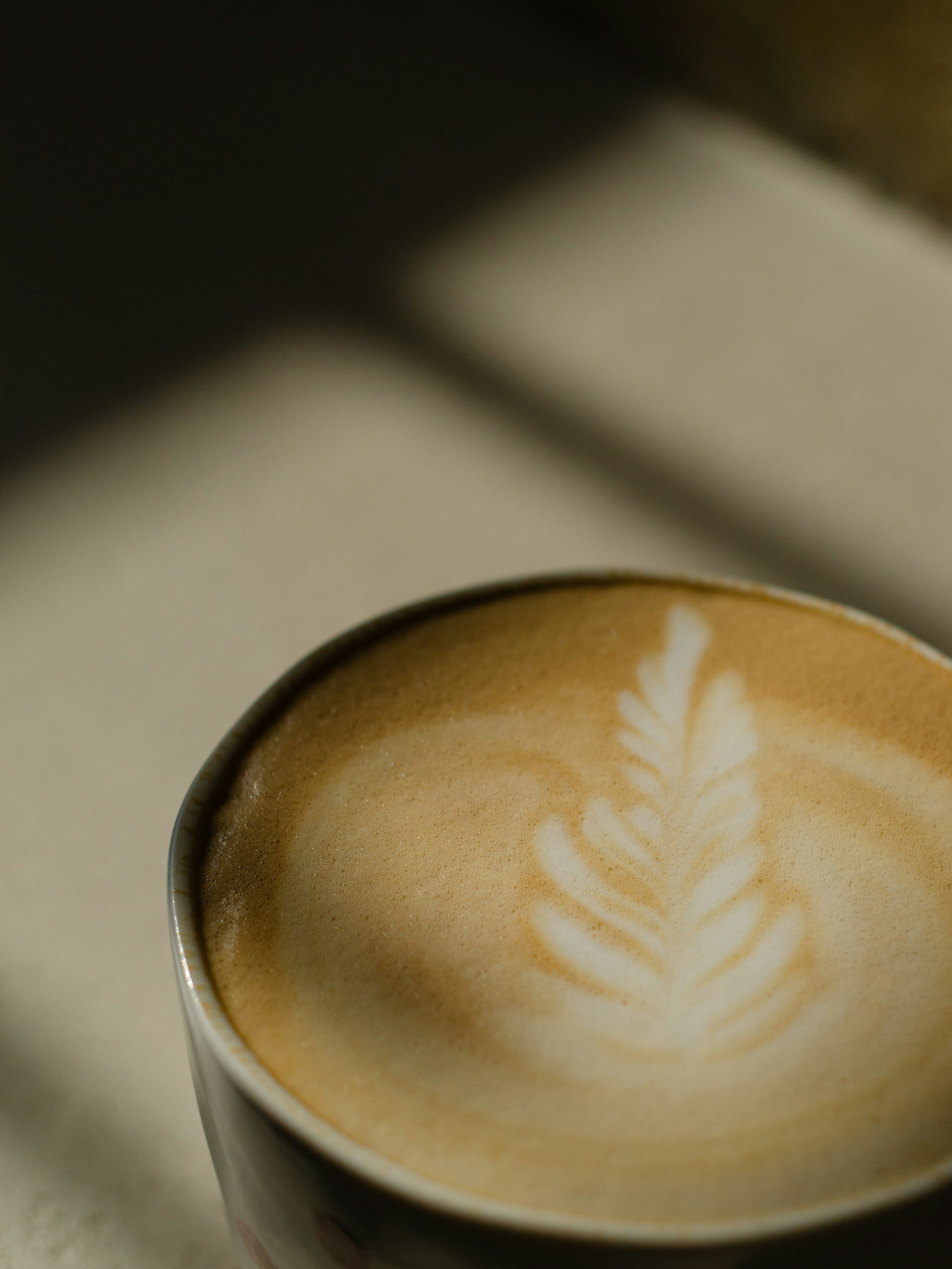 Coffee Latte - Leaf latte art