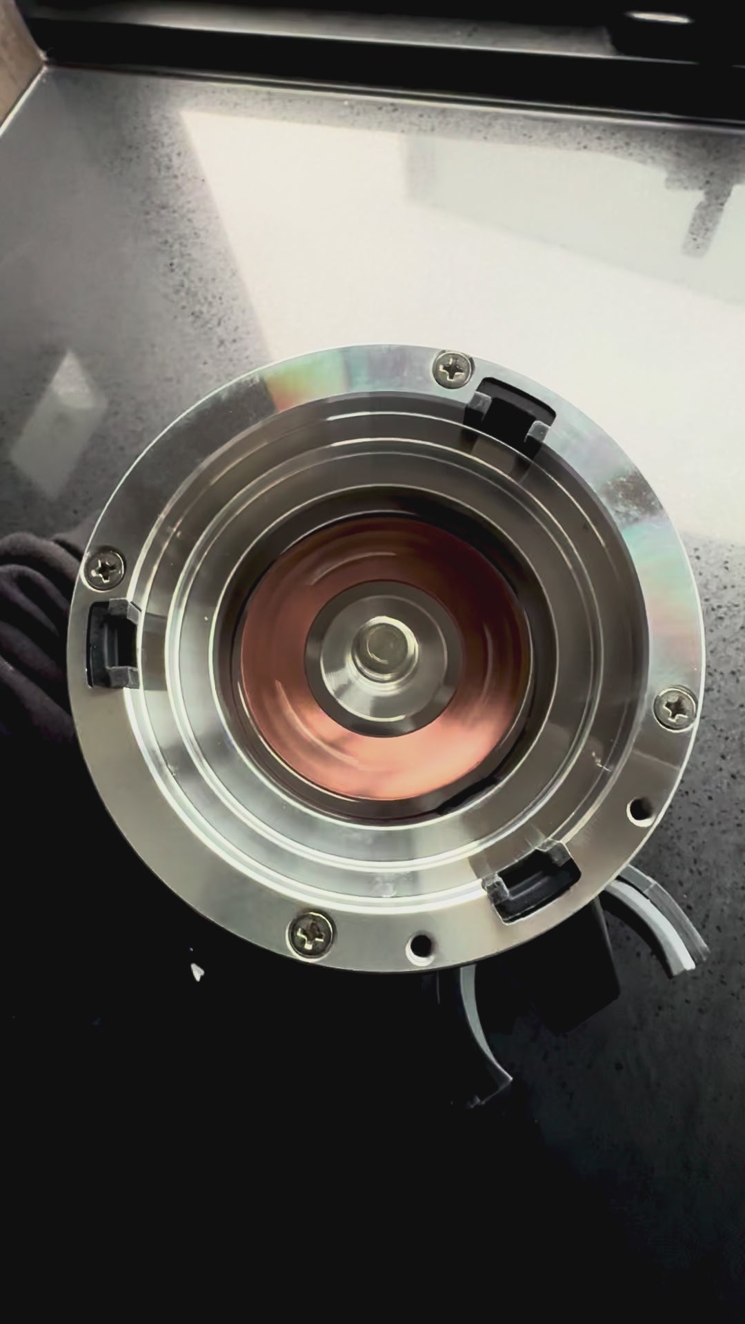 DF54 V4 with red titanium Burrs - Grind Logic
